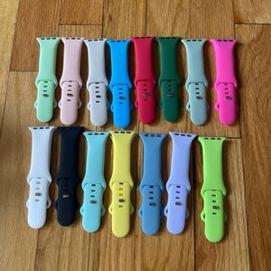 Colorful Silicone Watch Bands Set
